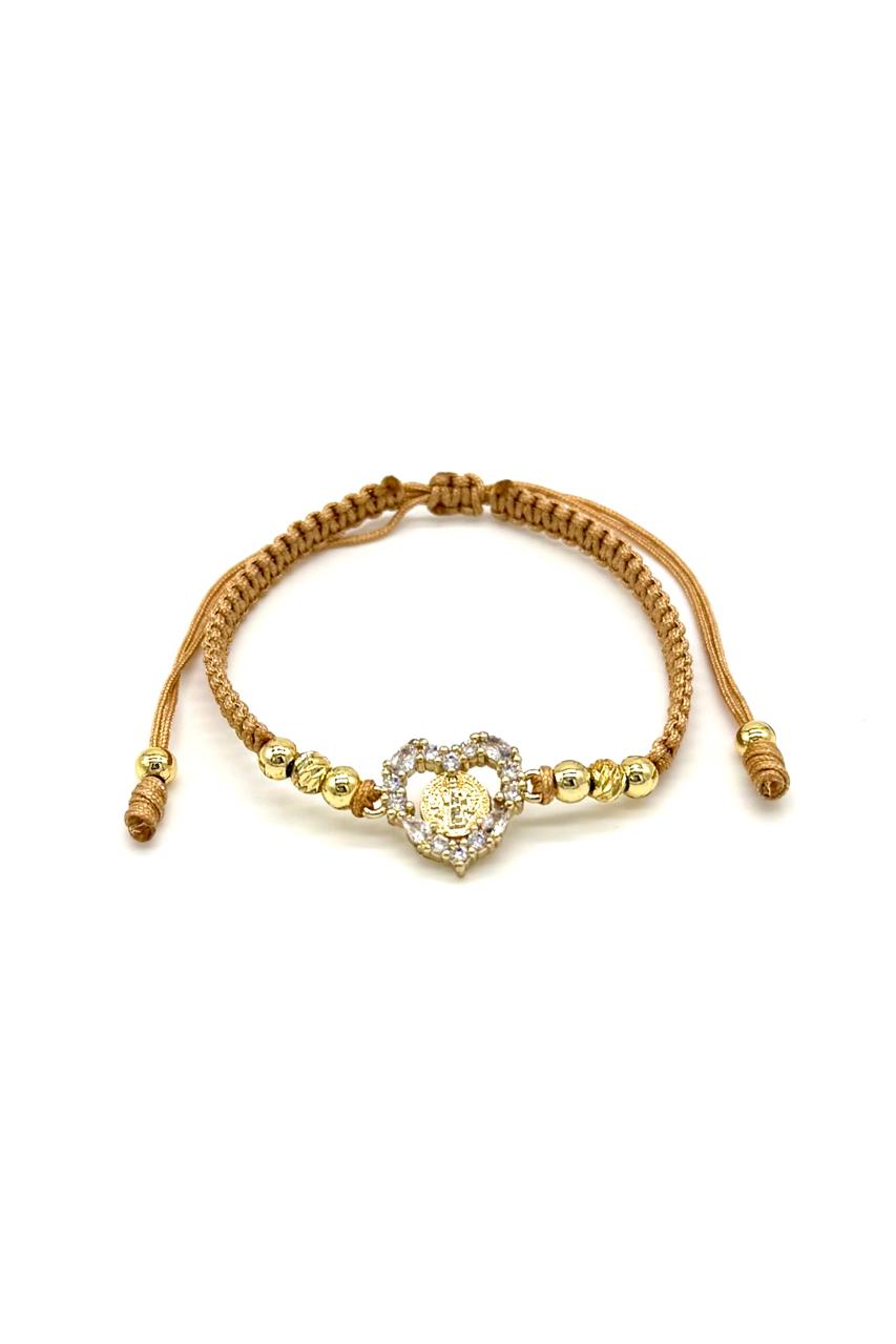 PULSERA CORAZÓN SAN BENITO