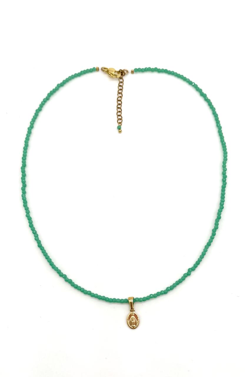 SHOKER ORO LAMINADO 18K VIRGEN MILAGROSA