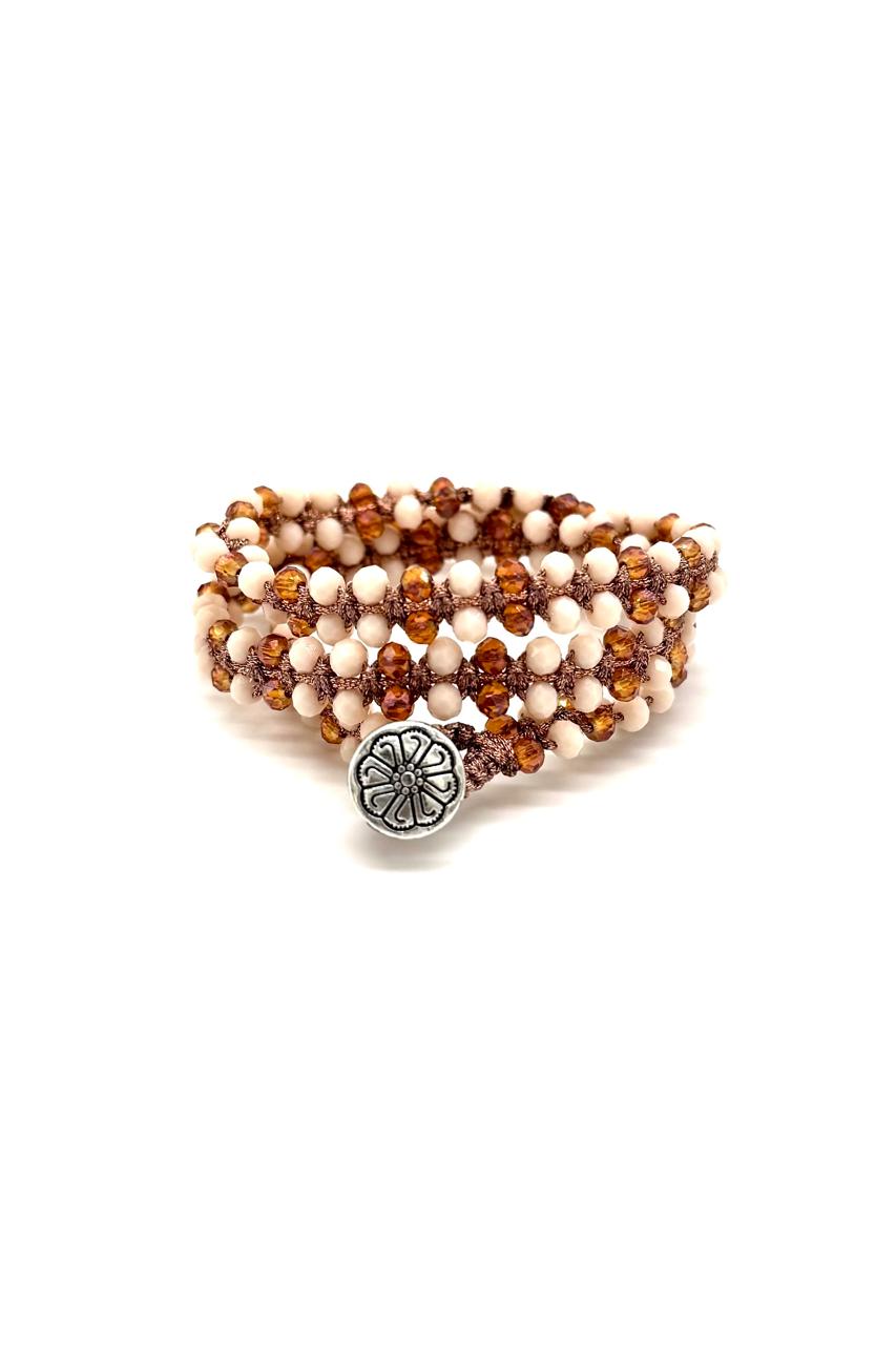 PULSERA 3 VUELTAS CRISTAL