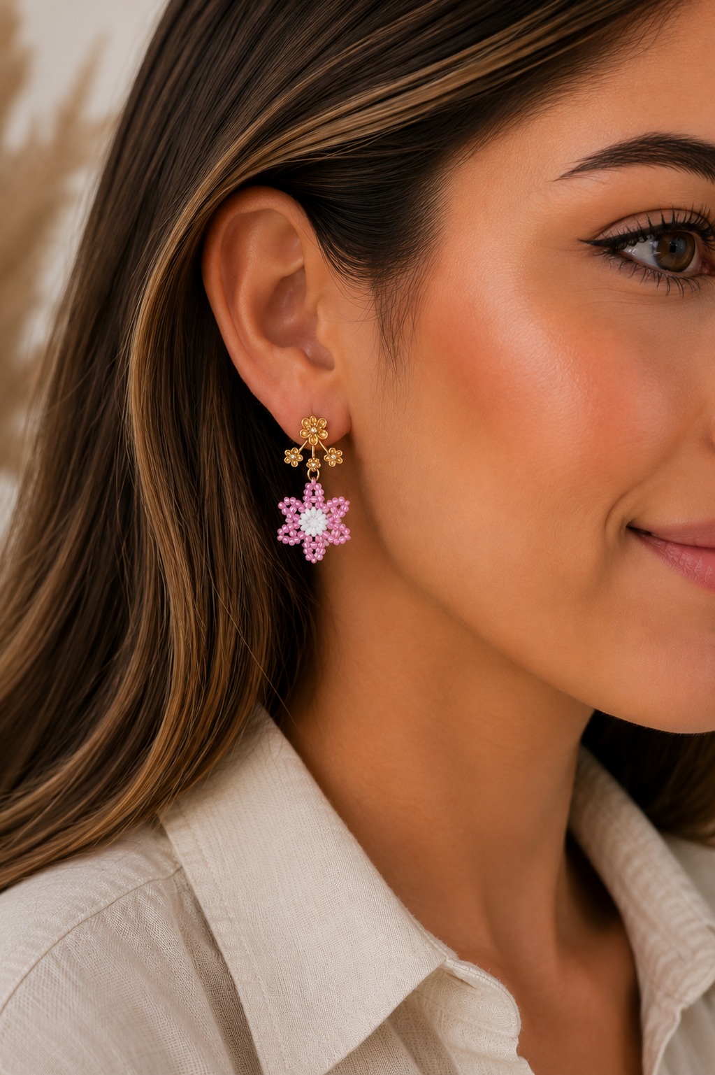 ARETES FLOR GOLDFIELD