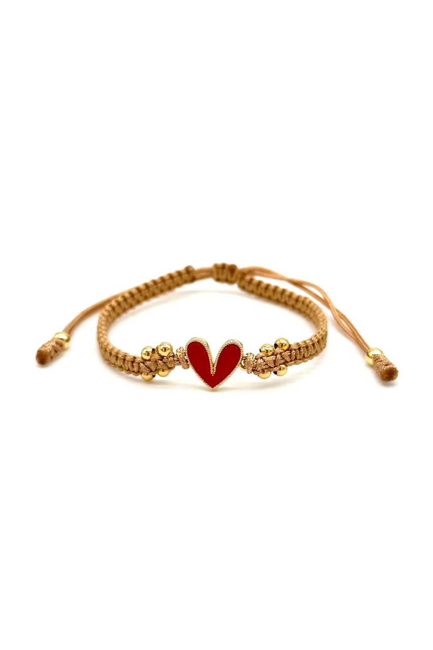PULSERA CORAZÓN DENARIO