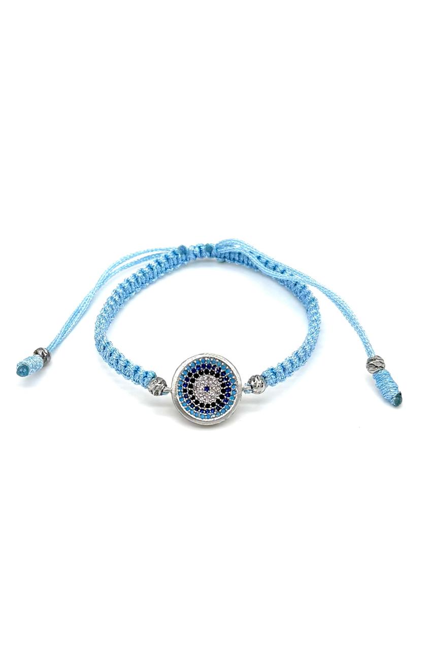 PULSERA OJO TURCO MICRO ZIRCÓN METALIZADA