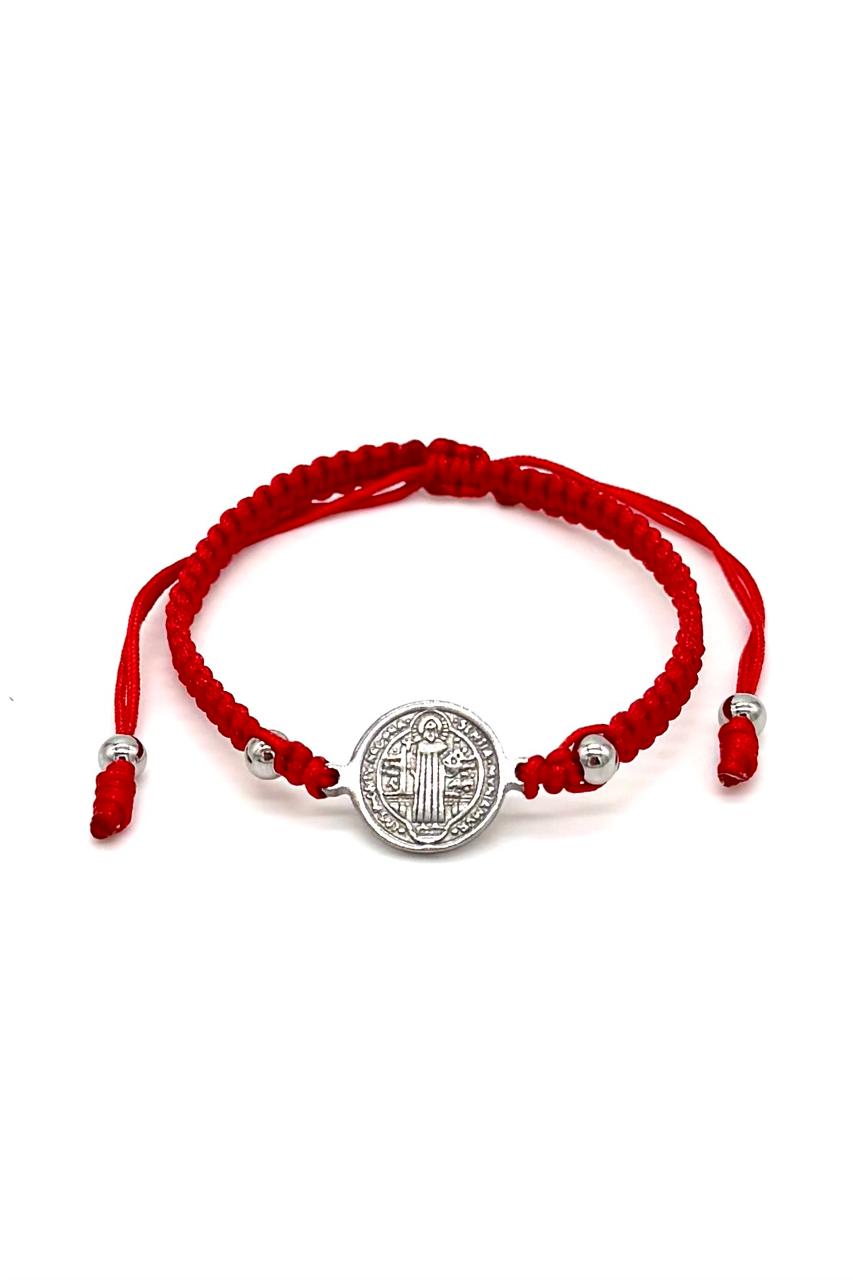 PULSERA SAN BENITO PLATEADA 1.3 cm