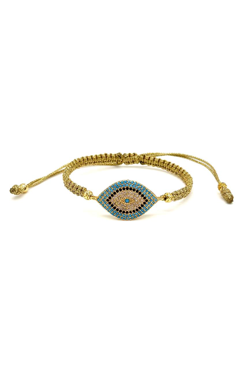 PULSERA OJO TURCO TURQUESA