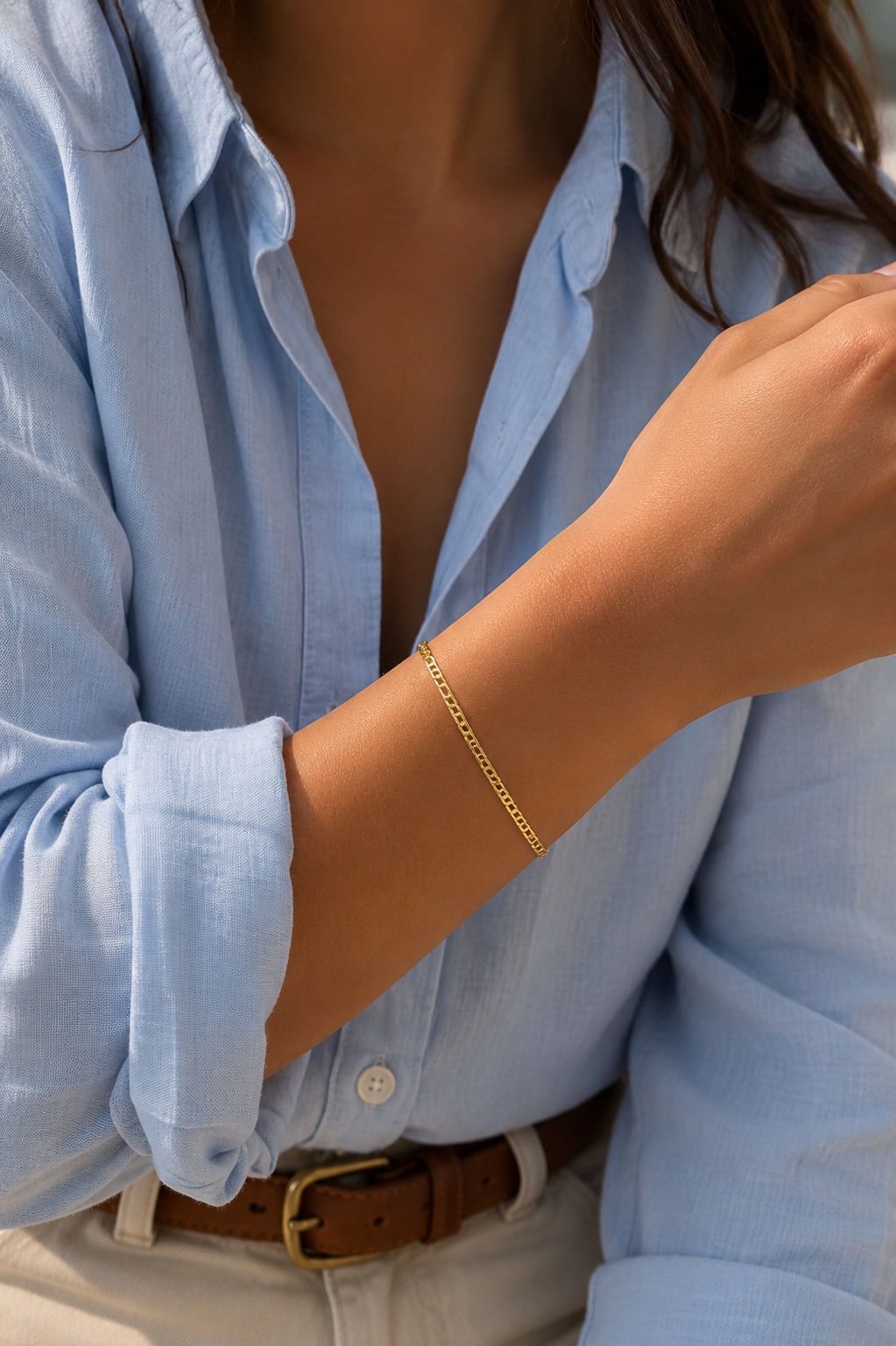 PULSERA ORO LAMINADO 18K UNISEX