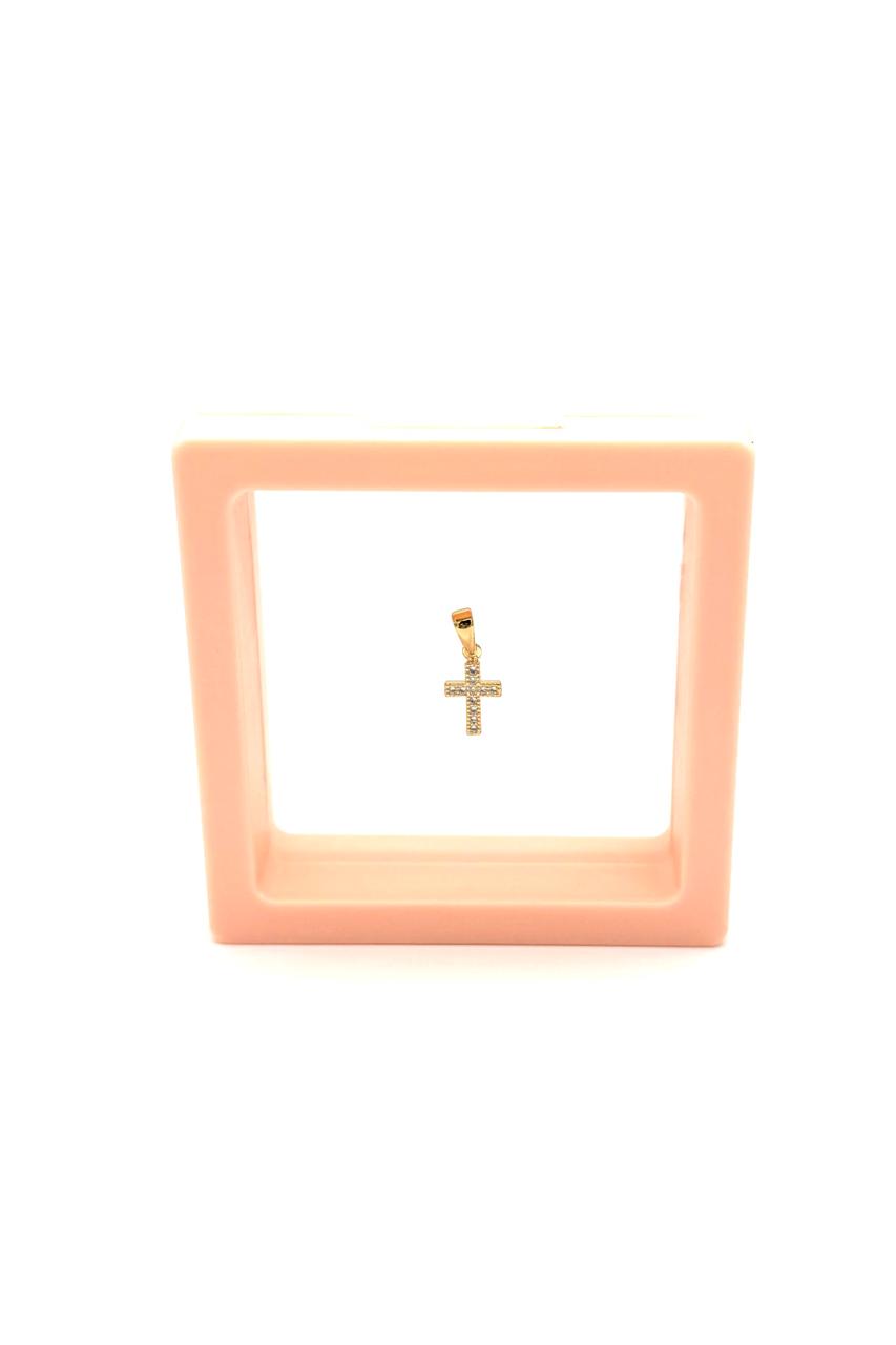 DIJE CRUZ ORO LAMINADO 18K